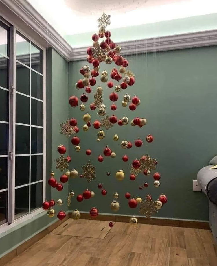 Idee per addobbare un albero di Natale moderno n.05