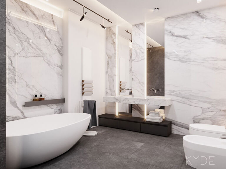 Bagno Moderno in Marmo: 30 Idee e Consigli Chic | MondoDesign.it