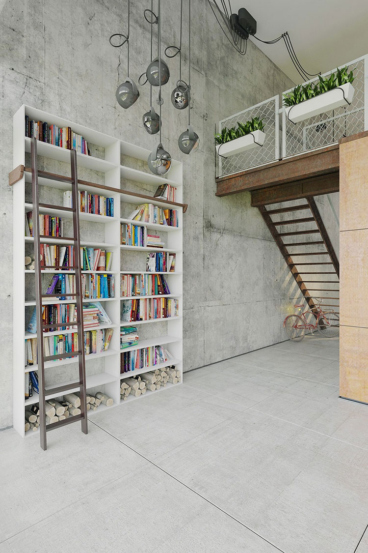 Idee per arredare casa con una libreria moderna n.04