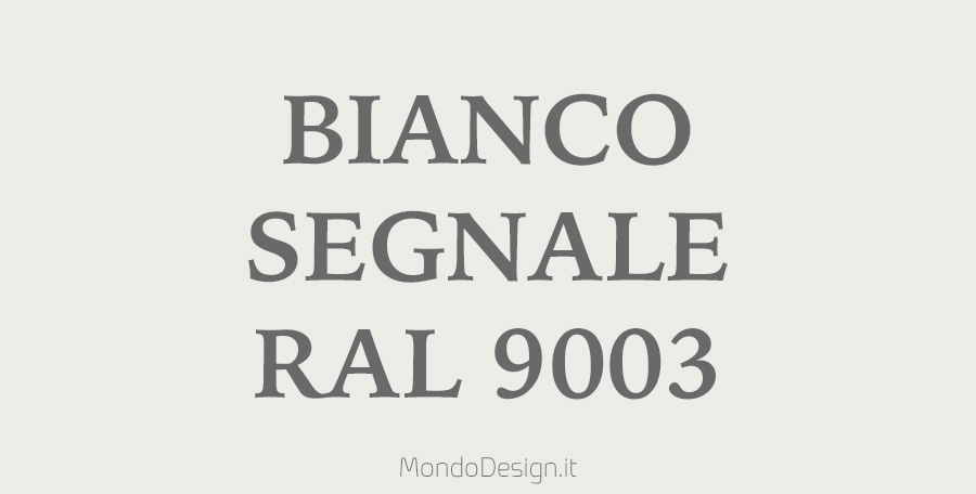 Colore bianco segnale per pareti