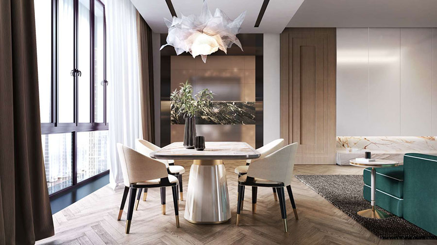 Idee per arredare una sala da pranzo elegante n.3