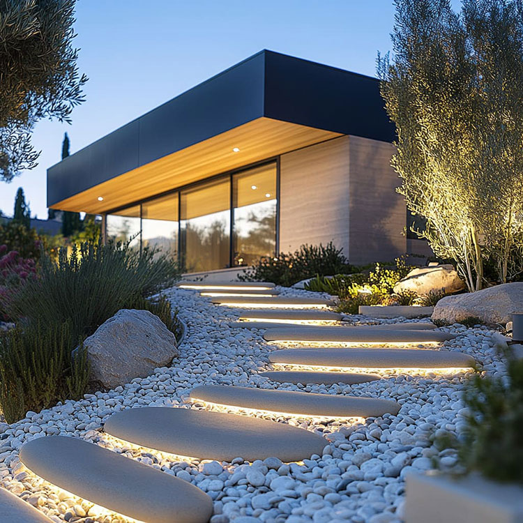 Idee per segnapasso a LED per esterni n.15