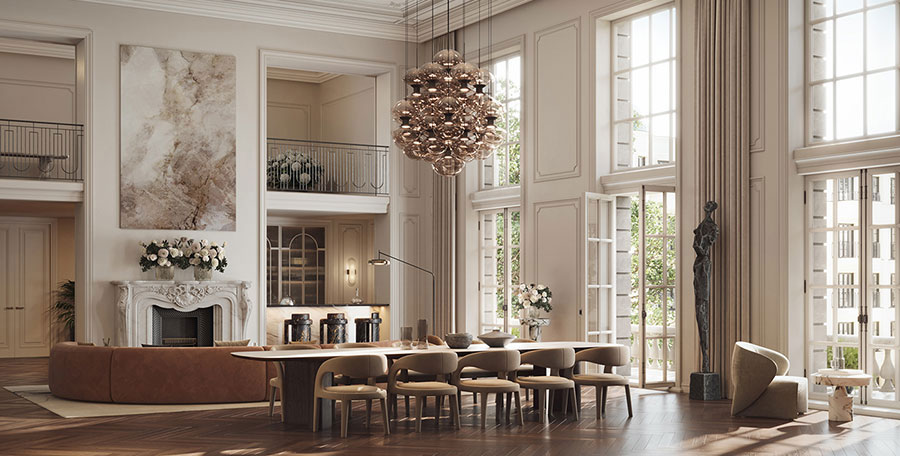 Arredamento Interni Casa Stile Neoclassico
