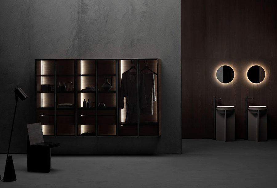 Bagno nero di design 03 Modello di bagno nero di design n.3