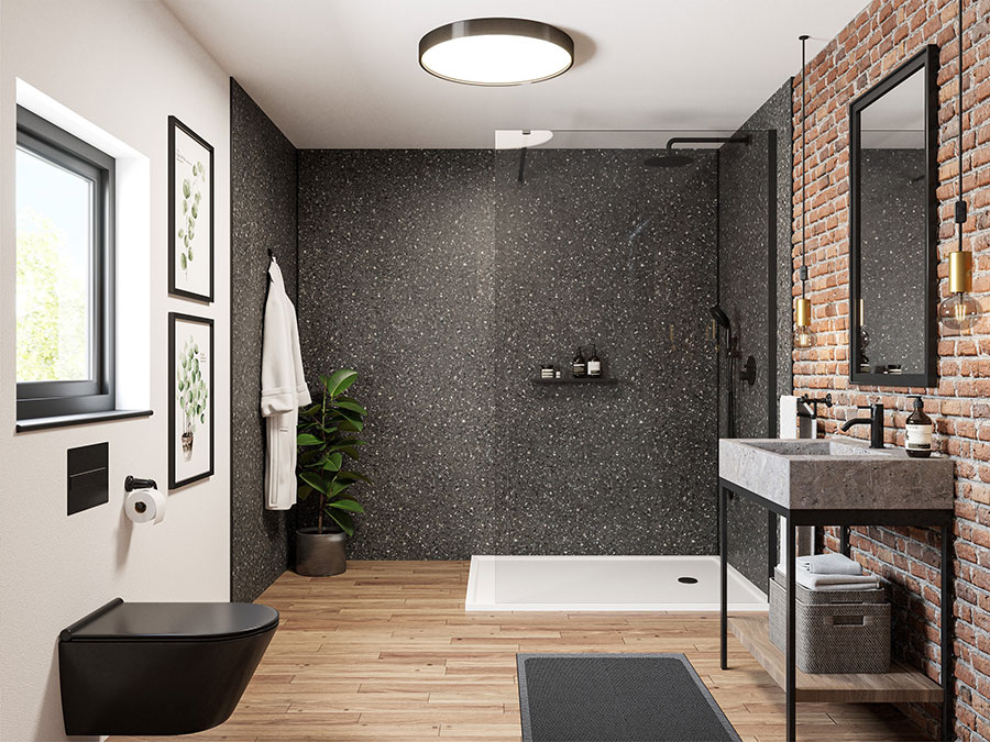 Idee per arredare un bagno quadrato n.02