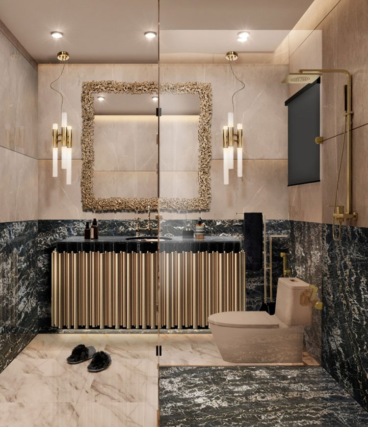 Arredamento bagno quadrato 07 Idee per arredare un bagno quadrato n.077