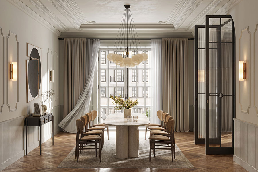 Foto interni casa stile neoclassico n.11