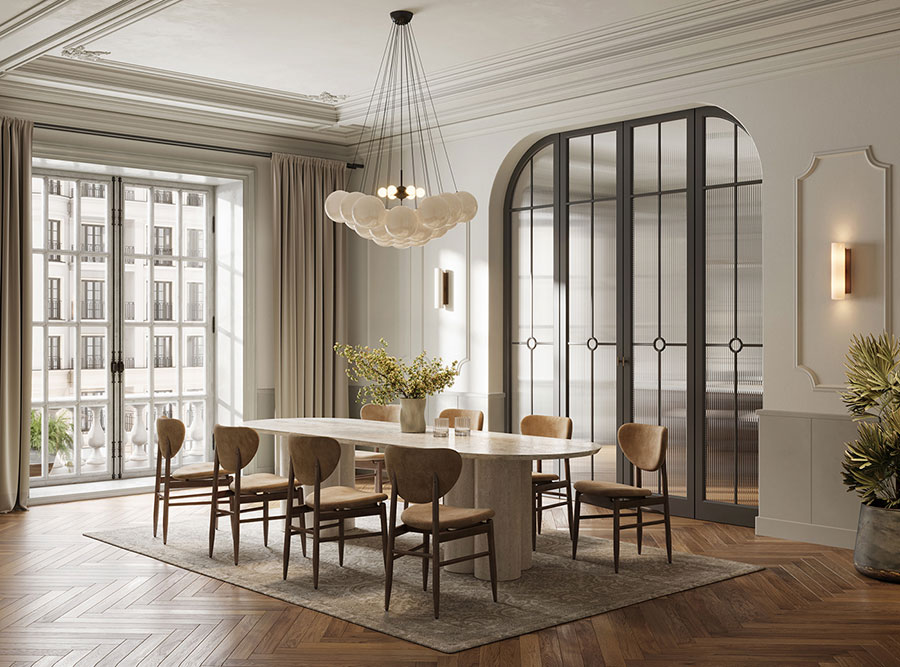 Foto interni casa stile neoclassico n.12