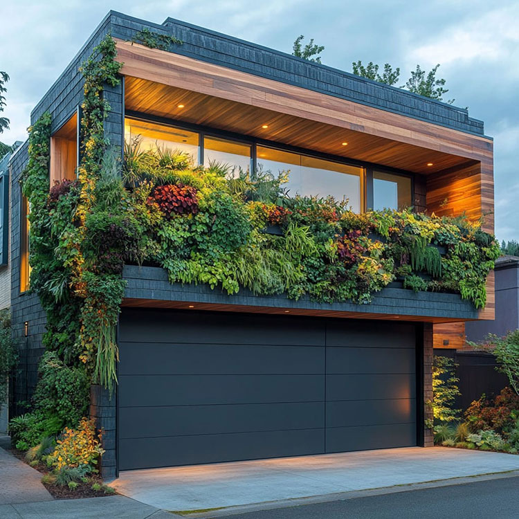 Idee per porta garage moderna n.12
