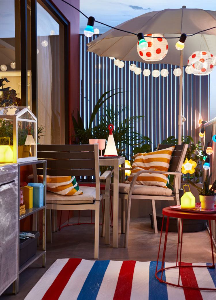 Idee arredamento balcone piccolo Ikea n.01