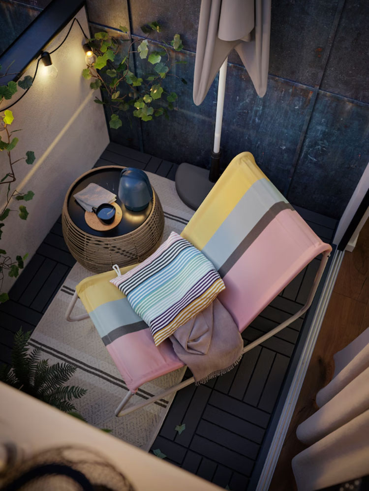 Idee arredamento balcone piccolo Ikea n.03