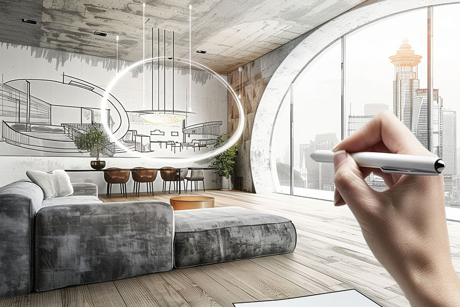 Arredamento d'interni con l'intelligenza artificiale Intelligenza artificiale e interior design