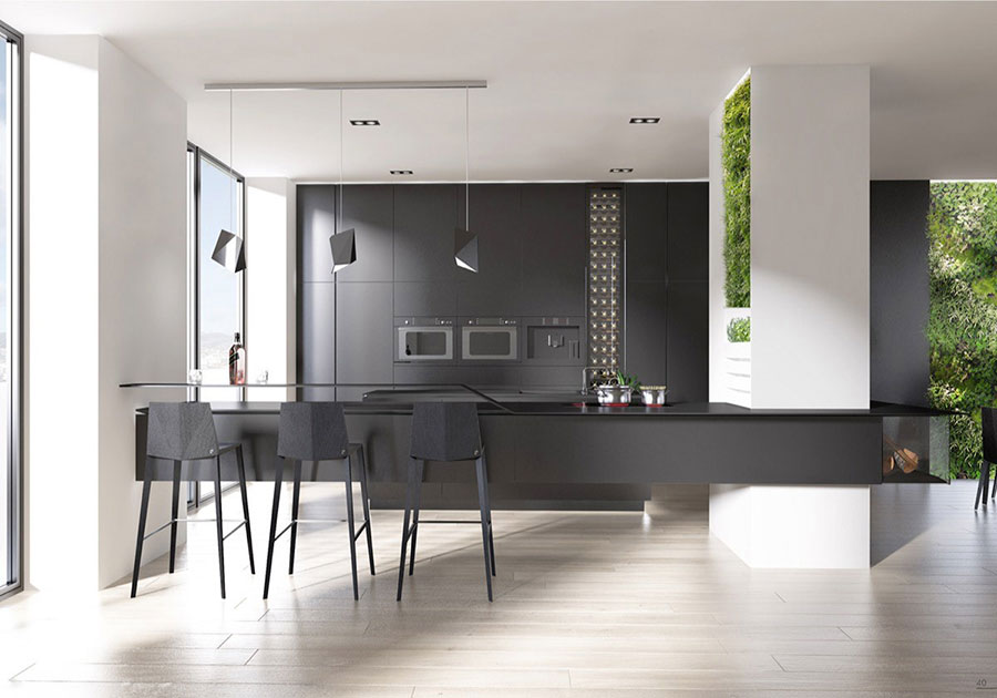Idee per illuminare il controsoffitto in cucina n.02