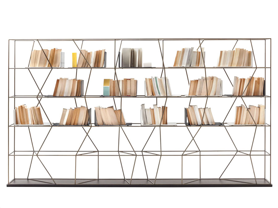 Modello di libreria a parete di design n.3
