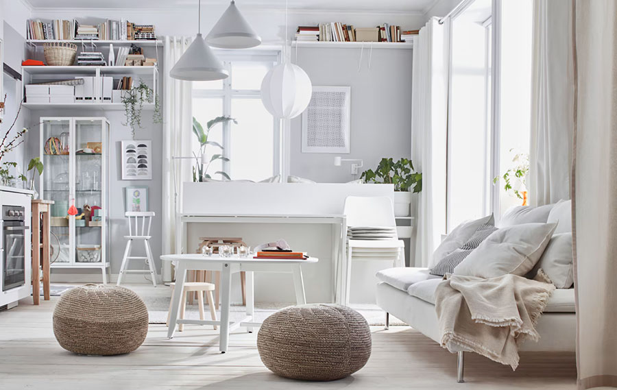 Open space monolocale Ikea 01 Idee arredamento open space monolocale Ikea n.01
