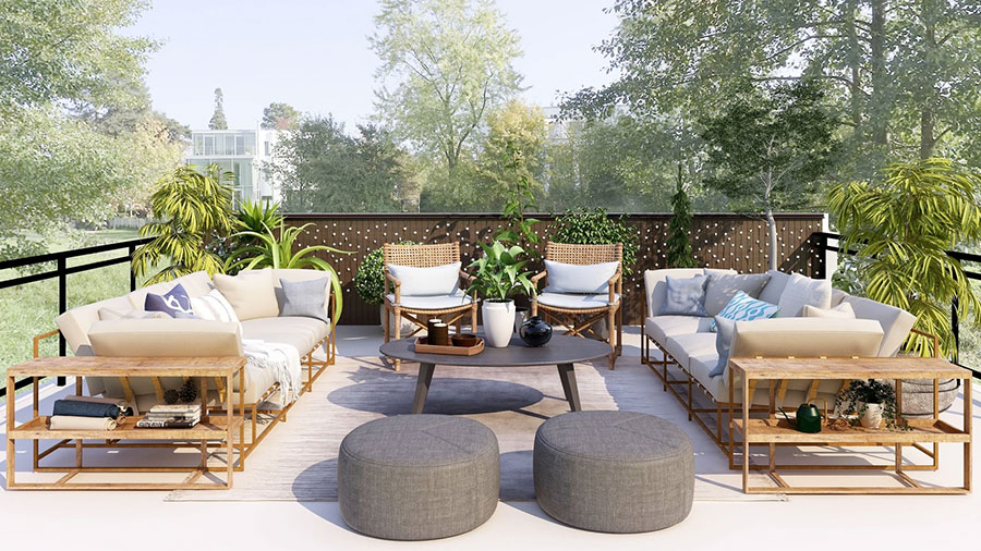 Come arredare un terrazzo di 30 mq n.6