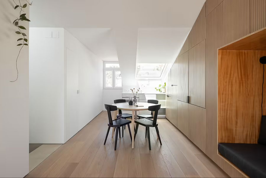 Arredamento mansarda open space n.51