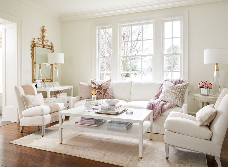 Idee per arredare un soggiorno shabby chic moderno n.2