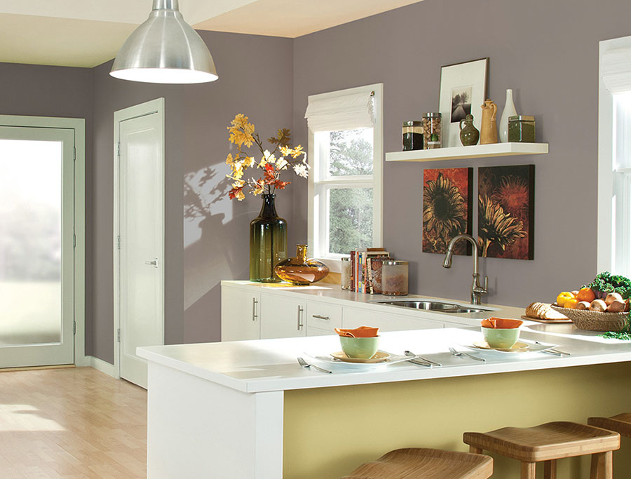 Idee per cucina con pareti colore tortora n.1