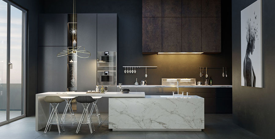 Colori per pareti di cucine in diversi stili