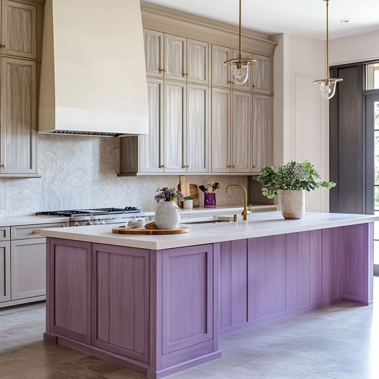 Idee originali per i colori dell'isola della cucina 6 Soluzioni originali per i colori dell'isola della cucina n.6
