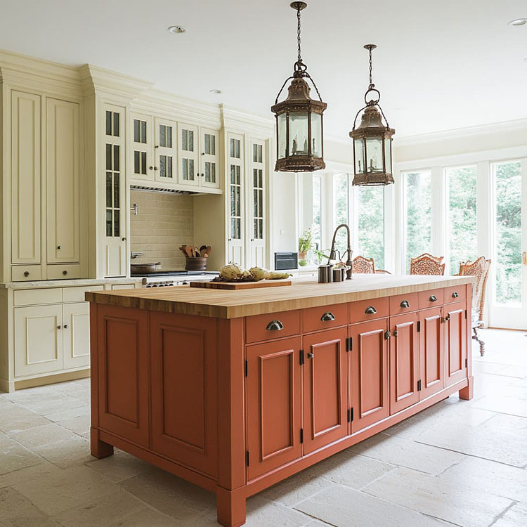 Idee originali per i colori dell'isola della cucina 14 Soluzioni originali per i colori dell'isola della cucina n.14