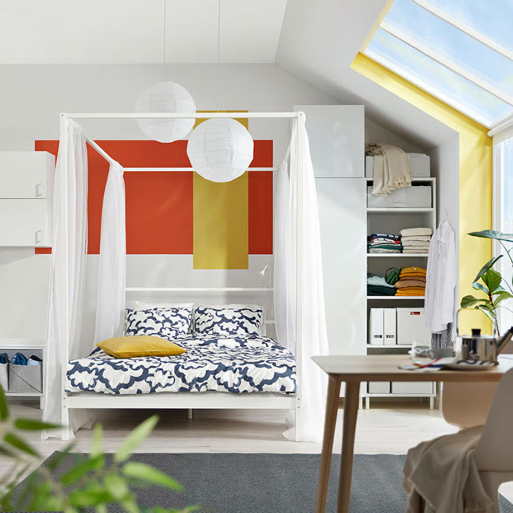 Modello di letto a baldacchino Ikea n.06