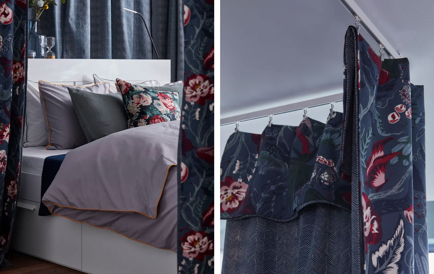 Modello di letto a baldacchino a soffitto Ikea