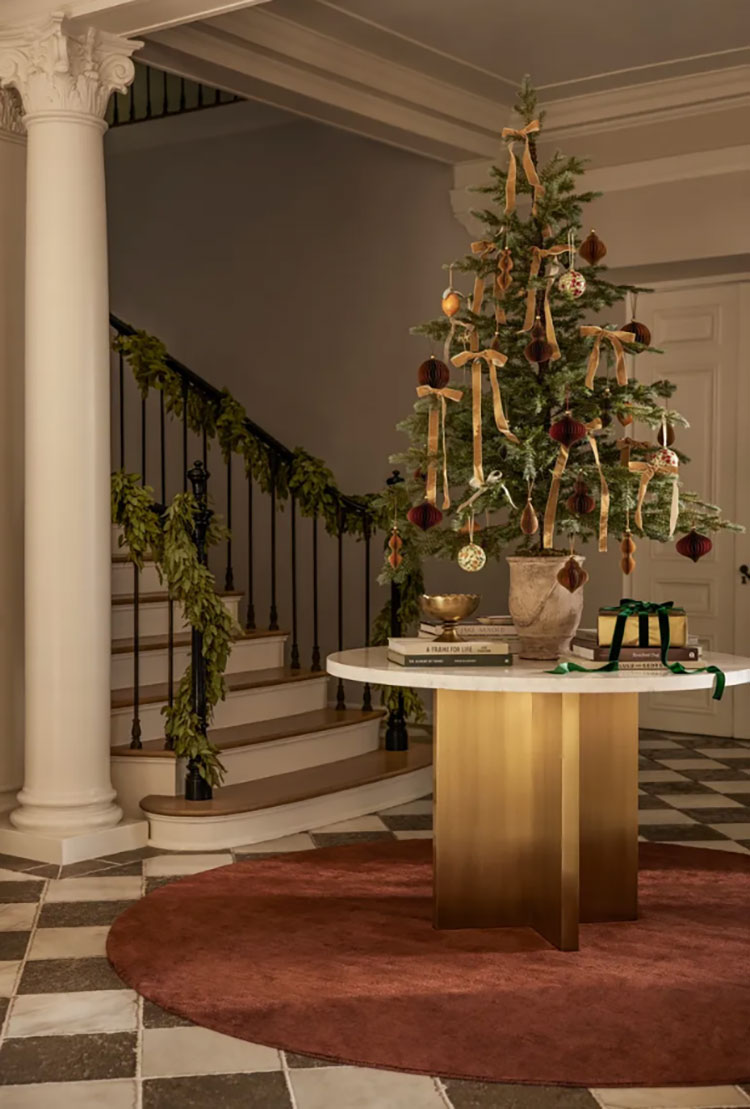 Decorazioni natalizie per l'ingresso di casa n.06