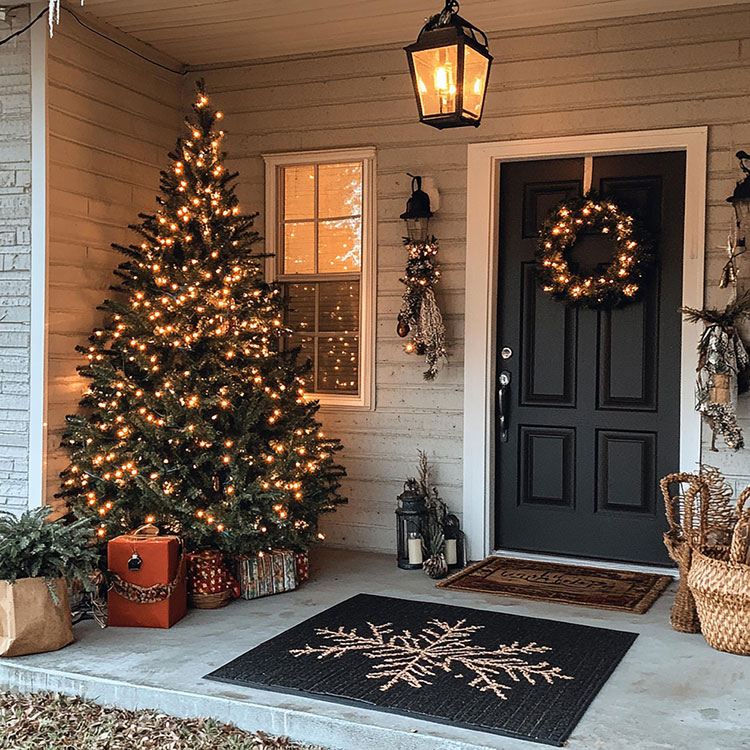 Decorazioni natalizie per l'ingresso di casa n.19