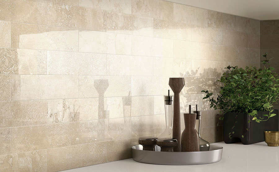 Piastrelle per cucina beige 05 Modello di piastrella per cucina beige n.05