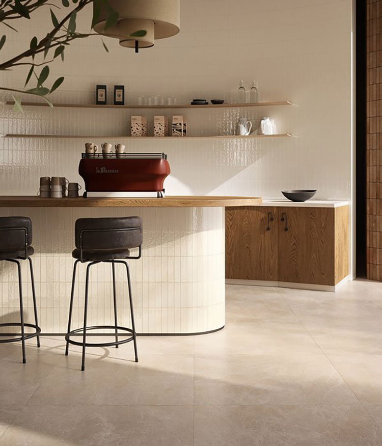 Piastrelle per cucina beige 07 Modello di piastrella per cucina beige n.07