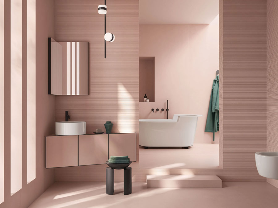 Rivestimenti per bagno moderno di Italgraniti 02 Piastrelle per bagno moderno di Italgraniti n.02
