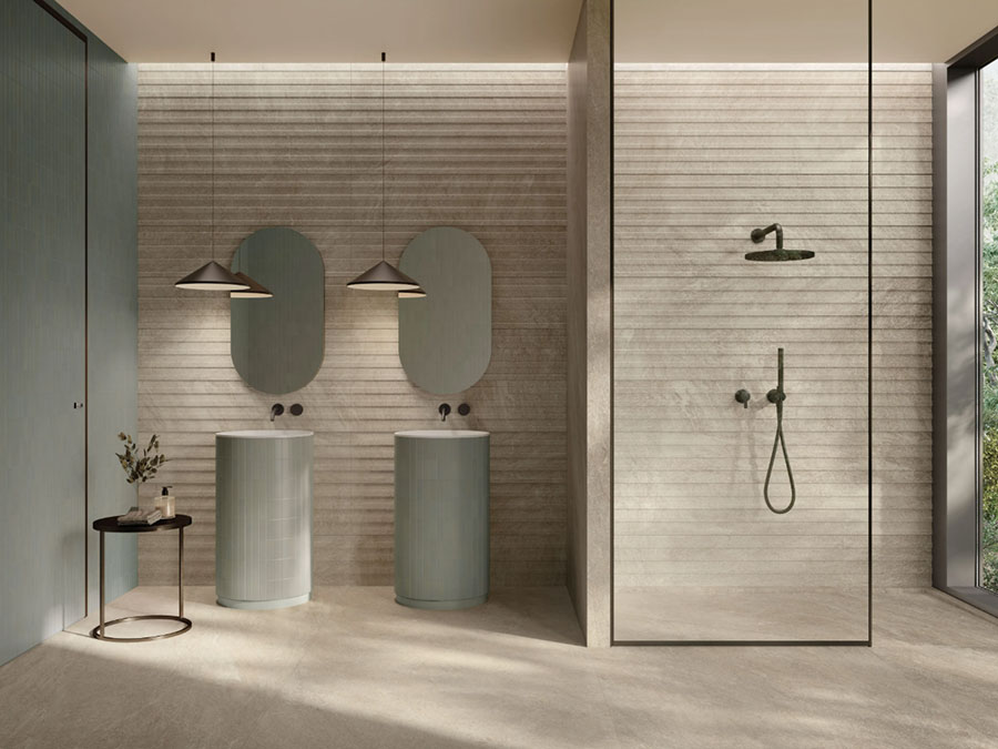 Rivestimenti per bagno moderno di Italgraniti 03 Piastrelle per bagno moderno di Italgraniti n.03
