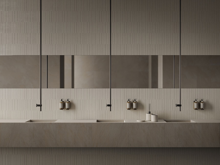 Rivestimenti per bagno moderno di Salvatori 03 Piastrelle per bagno moderno di Salvatori n.03
