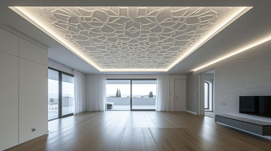 Idee decorazioni controsoffitto n.1