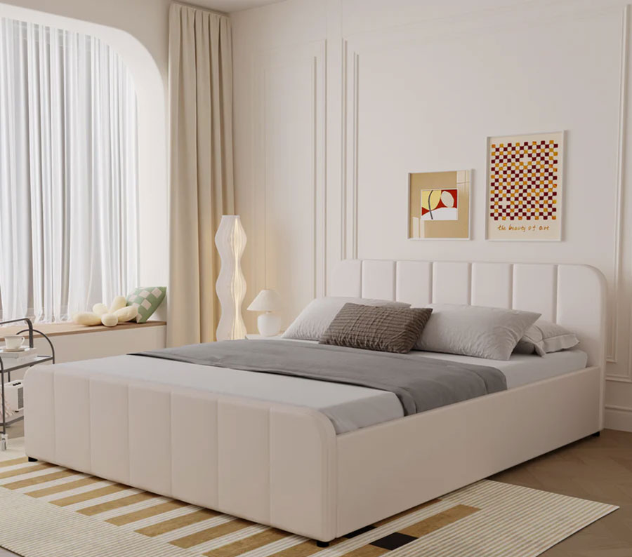 Modello di letto matrimoniale 140 x 190 cm n.1