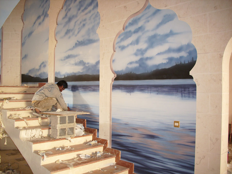 Idee per colori interni con aerografo n.1