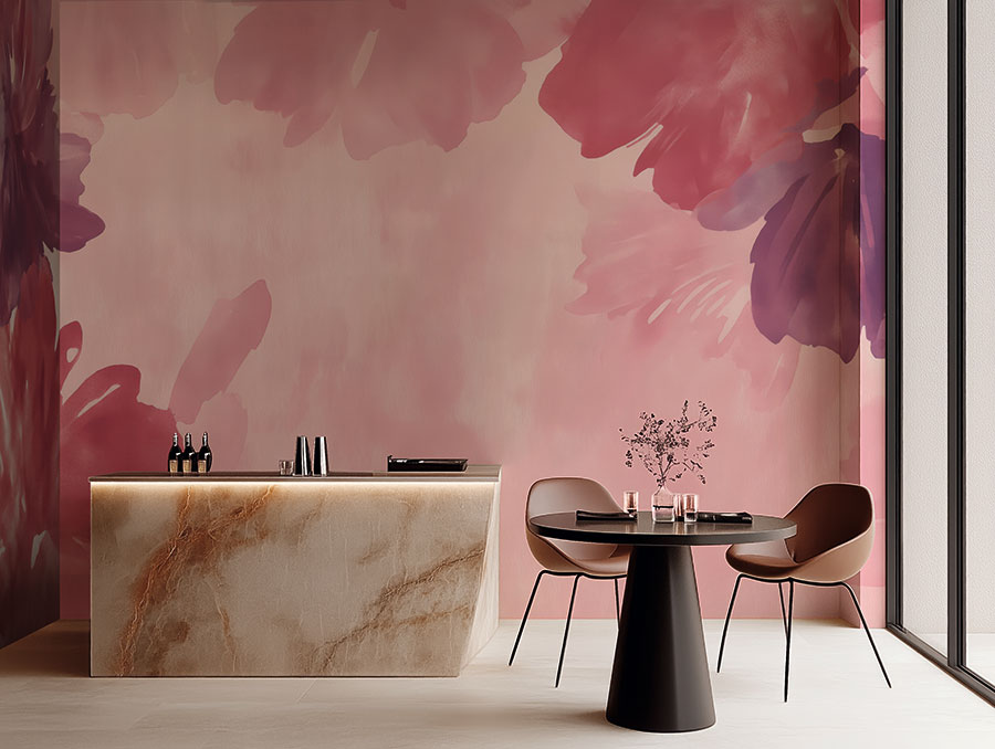 Carta da parati floreale moderna 05 Idee per carta da parati floreale moderna n.5