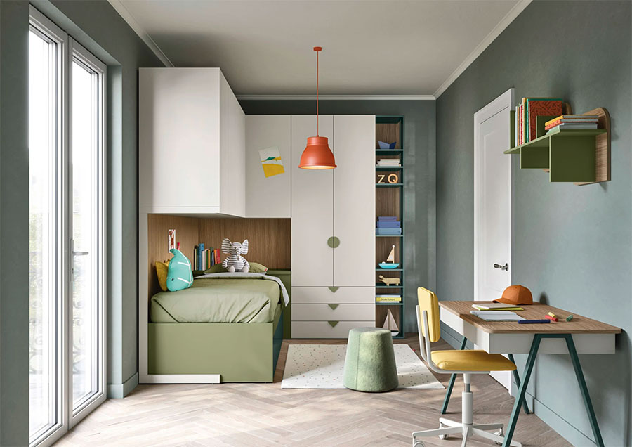 Modello di cameretta per bambini Nidi