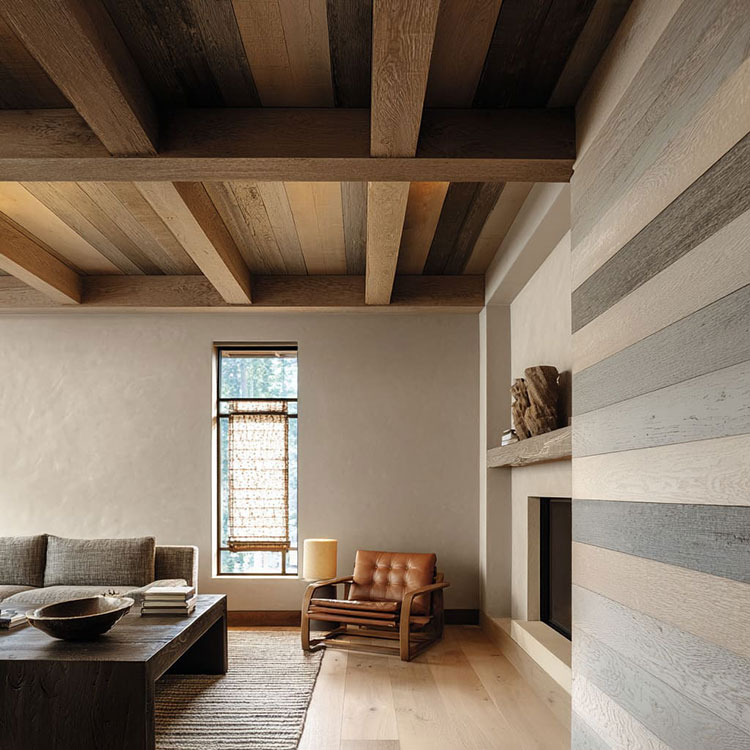 Idee rivestimento in legno per soffitto n.01