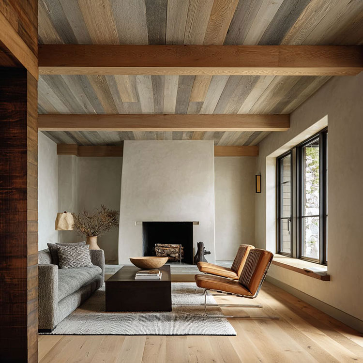 Idee rivestimento in legno per soffitto n.02