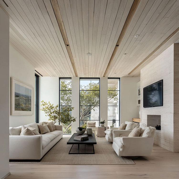 Idee rivestimento in legno per soffitto n.10