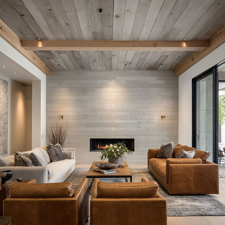 Idee rivestimento in legno per soffitto n.11