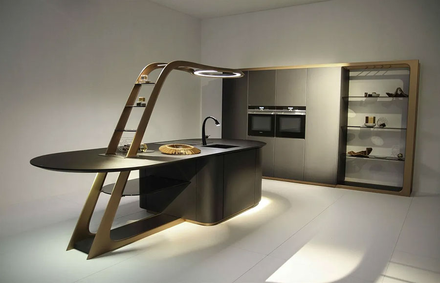 Cucine futuristiche 06 Modello di cucina futuristica n.6