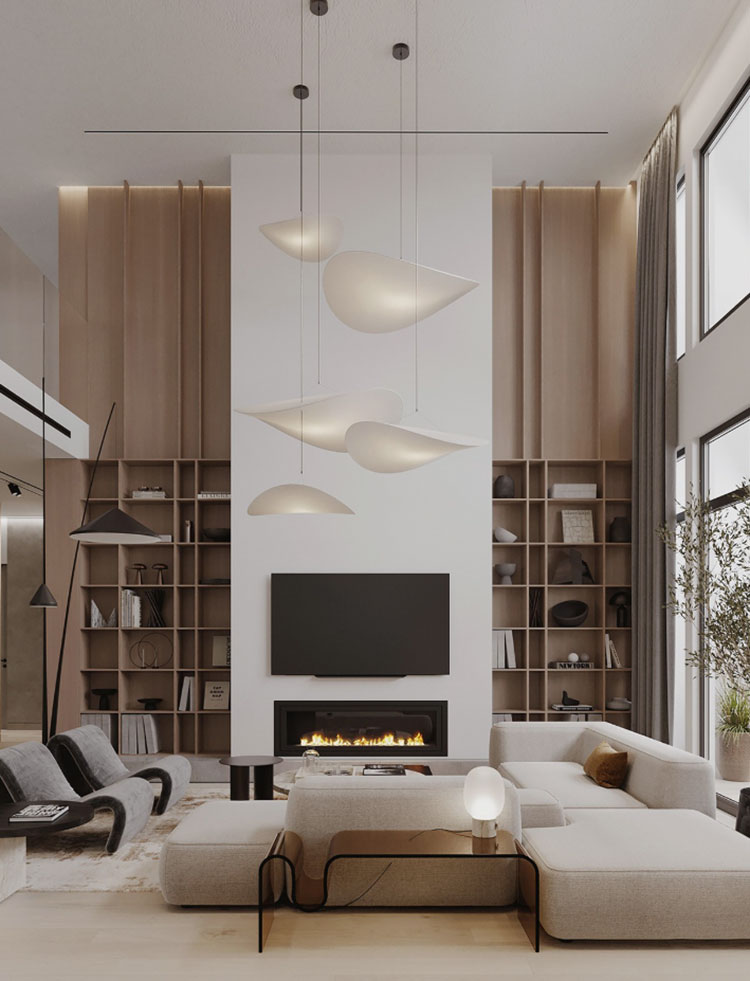 Soggiorno bianco e legno 01 Idee soggiorno bianco e legno n.01