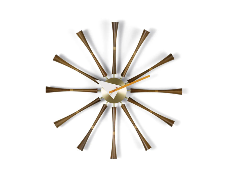 Modello di orologio da parete particolare Spindle Clock Vitra