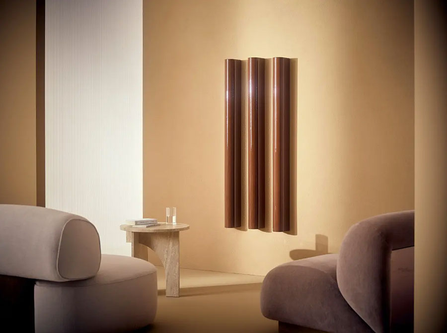Termoarredo da salotto Tubes modello Terre