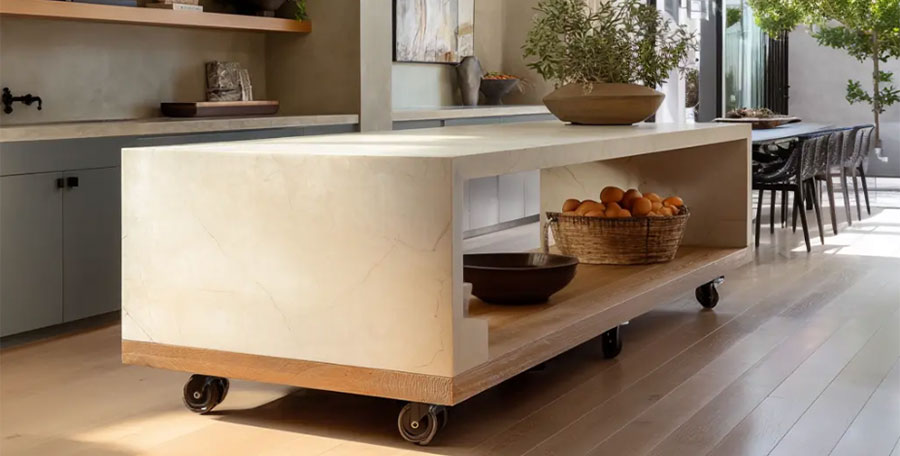 Isola cucina con ruote: spazi flessibili e design 1 Isola cucina con ruote: spazi flessibili e design